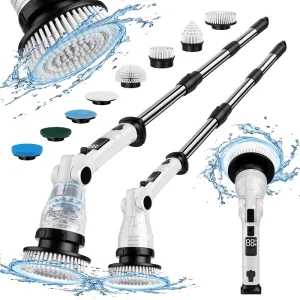 Waterproof Electric Cleaning Brush Multi Function Tool for Bathroom Glass Floor and Kitchen Cleaning Made of Durable Plastic