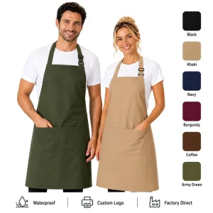 Waterproof Florist Work Apron Durable Polyester Flower Shop Aprons with Pockets OEM Factory Supply
