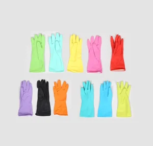 Waterproof Household Dish Washing Rubber Cleaning Gloves Durable Long Lasting Design