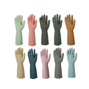 Waterproof Kitchen Gloves for Cleaning Washing Dishes Rubber Dishwashing Glove for Men and Women Reusable Household Gloves