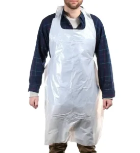 Waterproof Oilproof Disposable PE Aprons for Restaurant Kitchens Full Coverage for Chefs Cooks