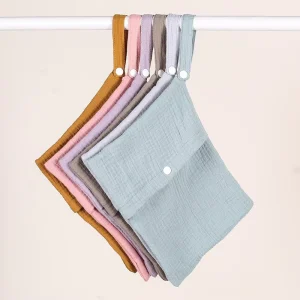 Waterproof Reusable Cloth Kids Diaper Washing Bag With Two Pocket Canvas Underwear Wet Bag for Swimwear