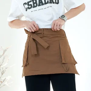Waterproof Short Waist Skirts Coffee Shop Servers Men’s and Women’s Restaurants Supermarkets Half Aprons