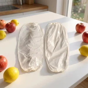 White Disposable PE Waterproof Eco-Friendly Oversleeve Food Industry One Time Use Cover for Food Processing