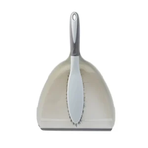 White Dust Pans with Brush Hand Broom and Dustpan Set for Kitchen