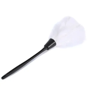 White Eco Friendly Reusable Handheld Natural Turkey Feather Duster for Cleaning Supplies Home Car Office