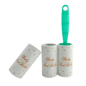 White Extra Sticky Roller Hair Cleaning Manual Lint Roller for Dog Hair Removal Sticky Hair Remover Brush Roll
