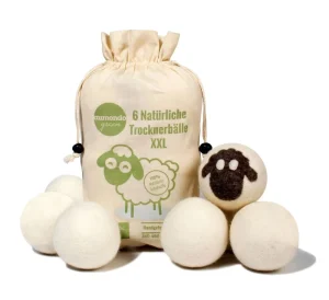 White Fluffy Wool Ball Moisture Absorbing Felt Drying Ball for Clothes for Washing Machine & Dryer Laundry Ball & Disc