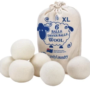 White Fluffy Wool Ball Moisture Absorbing Felt Drying Ball for Clothes for Washing Machine & Dryer Laundry Ball & Disc