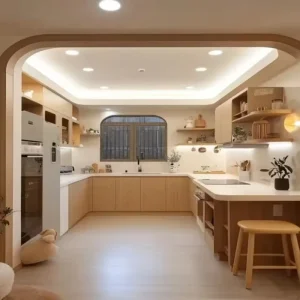 White Kitchen Cabinet Full Set with Accessories