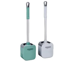 White PP Toilet Brush Eco Friendly Bathroom Tpr Silicone Toilet Cleaning Brush Holder