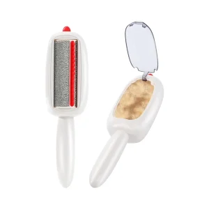 White Reusable Plastic Lint Roller Brush Washable Cat and Dog Hair Remover Tool for Clothes Comb Brush for Grooming