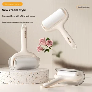 Wholesales Plastic Lint Roller Tearable Roll Paper Brush Light Luxury Household Pet Hair Removal Lint Remover