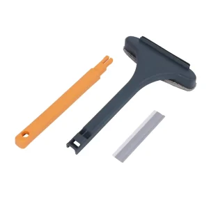 Window Squeegee Cleaner Eco Friendly Plastic Glass Wiper with Ergonomic Handle for Home and Bathroom Cleaning