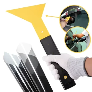 Window Tint Scraper Tool PP Material Car Care Vinyl Wrapping Application Squeegee