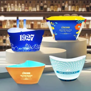 Wine Ice Bucket in Wedding Modern Cooler Holder Beverage Tubs Plastic Smart Barware Luxury Beverage Tubs Led Wine Ice Bucket