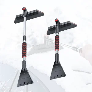 Winter Accessories Snow Brush 3 in 1 Extendable Aluminum Adjustable Snow Shovel Windshield Snow Shovel Ice Scraper Clean Tools