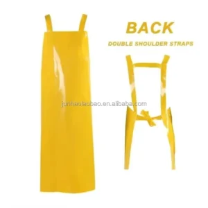Women’s Heavy Duty Blue Waterproof TPU Sleeveless Waist Apron Custom Logo Factory Kitchen Salon Wash Artist Plastic