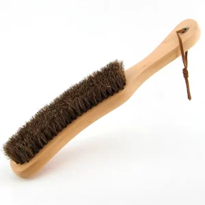 Wood Handle Horse Hair Brush for Counter Bench Bed Furniture