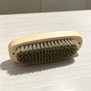 Wood Handle Plastic Bristle Multi-Use Shoe Polishing & Laundry Cleaning Brush
