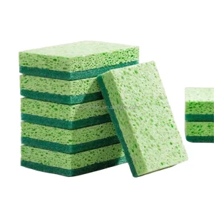 Wood Pulp Cotton Cleaning Sponge Wipe Kitchen Cleaning Sponges Non Scratch Dish Washing Sponge for Home
