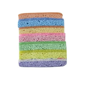Wood Pulp Cotton Sponge Double sided Brush Pan Dish Washing Towel Stain Removal Cleaning Products