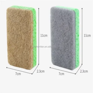 Wood Pulp Dishes Sponge Kitchen Dishwashing Cleaning Scrub Sponge Pack Non Scratch Cellulose Kitchen Sponge