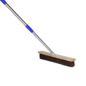 Wooden Broom Coir Fiber Brush Household Floor Squeegee Cleaning Brush Factory Direct Long Lasting Sturdy Durable Head