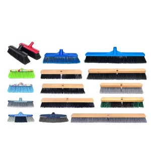 Wooden Broom Factory Manufactures 18 Inches 24 Inches Telescopic Soft Push Broom