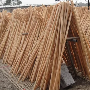 Wooden Broom Stick Factory Price in China Polished Wooden Broom Stick Handle Made From Natural Wood for Mop Accessories