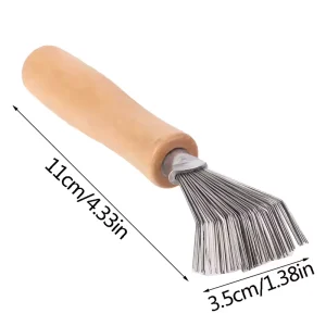 Wooden Hair Brush Cleaner with Claw Design for Comb Hair Removal and House Bathroom Cleaning Hair Tools Accessories