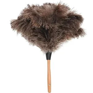 Wooden Handle Ostrich Feather Material Home Cleaning Duster