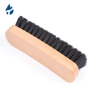 Wooden Handle PP Hair Soft Bristles Leather Clean Brushes Shoe Cleaning Brush 15x5x5cm