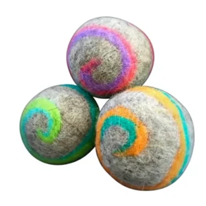 Wool Ball Dry Laundry Balls Embroidered Colorful Wool Dryer Balls for Wrinkle Removal and Static Elimination Special