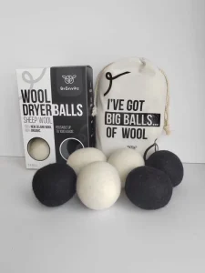 Wool Dryer Balls for Laundry 6 XL Organic New Zealand Wool Balls Anti Static Reduces Wrinkles Shortens Drying Time