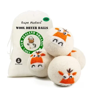 Wool Dryer Balls for Laundry Colorful Discs for Effective Dryer Drying