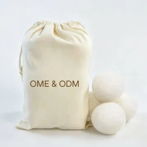 Woolen Clothes Drying Disc Set Handmade Eco Friendly Reusable Wool Felt Balls 3 5cm Custom Size