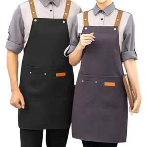 Work Apron Water Resistant Durable Adjustable Bib Apron for Men Women
