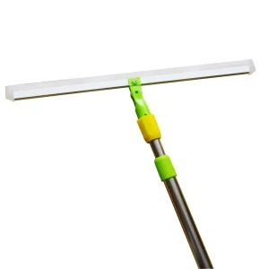 X Household Silicone Floor Squeegee with Telescopic Handle 360° Swivel Water Squeegee Bathroom Floor Water Pusher