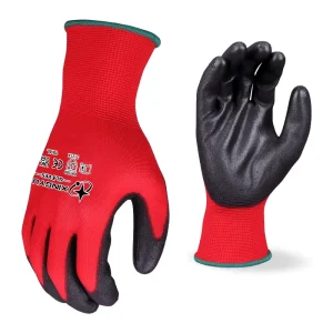 XINGYU PU Work Gloves Non Slip Palm Coating Durable Polyester Liner Multi Purpose Industrial Household Tasks Safety Gloves