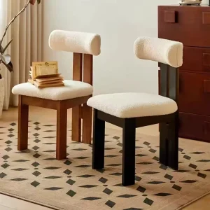 XY Factory Low Price French Velvet Fabric Modern Luxury Solid Wood Furniture Visitor Upholstered Dining Chair