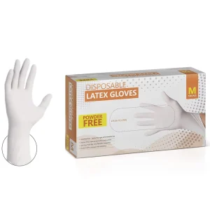 Xs Disposable Kitchen Household Medical Examination Industrial Cleaning Work Powder Free Latex Safety Gloves Box 100