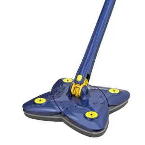YAQI Aluminum Pole Multifunctional Microfiber Refill Big Flat Mop Rotating Head Sliding Wringing 10 Mopheads Included Household