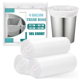 YC High Quality HDPE Plastic Garbage Bags Roll Custom Small Thick Rubbish Trash Bags for Household