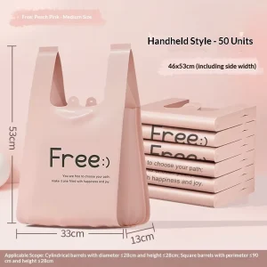 Yangluo Portable Vest Handle Thickened Trash Bags Household Kitchen Medium and Large Size Office Plastic Bags