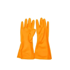 Yellow Rubber 100% Latex PVC Household Cleaning Kitchen Gloves Latex Gloves