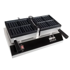 ZZ44 Commercial Electric Square Waffle Maker CNC Digital Display Reversible Honeycomb Waffle Plate