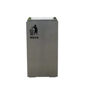 outdoor steel garbage receptacle trash can outside park street big metal waste bin commercial recycling dustbin manufacturer