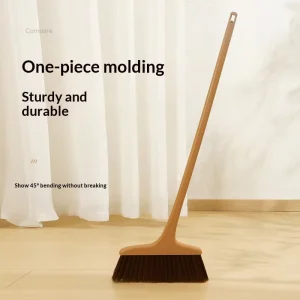 with Long Handle Soft Bristles Dry and Wet Use Sweeping Cleaning Supplies One piece PP Molded Plastic Broom